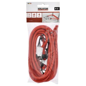 Λάστιχο Συγκράτησης Φ8mm / 1m Με Γάντζους Set 4τμχ
